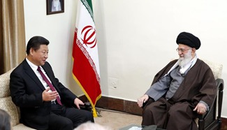 President Xi meets Iran's Supreme Leader Khamenei