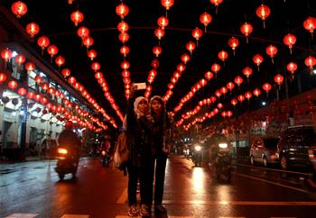 Lantern decorations perpared for upcoming Chinese Lunar New Year in Indonesia