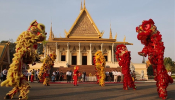 Cambodian cheer for Chinese New Year celebrations