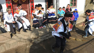 Miao ethnic group celebrate coming Spring Festival