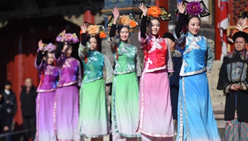 Traditional costumes performed at Palace Museum in China's Shenyang