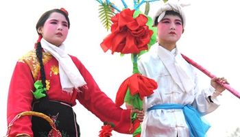 Shehuo parade performed in China's Xi'an