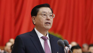 Top legislator presides over opening meeting of 4th session of 12th NPC