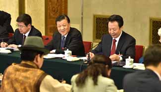 Liu Yunshan joins group deliberation of NPC deputies from Inner Mongolia