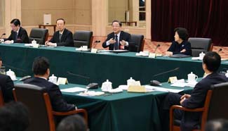 Yu Zhengsheng joins panel discussion in Beijing
