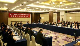 Plenary meeting of NPC deputies from Gansu Province held in Beijing