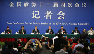 Press conference on green development held on sidelines of CPPCC annual session