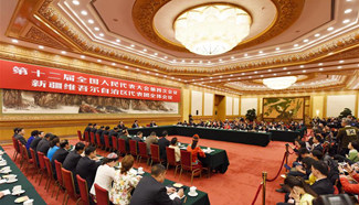 Plenary meeting of NPC deputies from Xinjiang held in Beijing