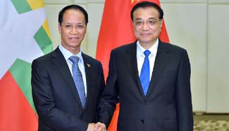 Premier Li meets with VP of Myanmar in Sanya