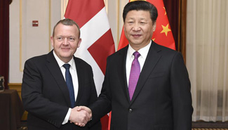 President Xi meets Danish PM in Washington