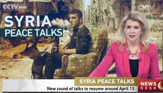 New round of Syrian talks to resume around April 13