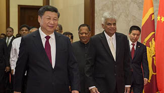 Chinese president meets Sri Lankan PM on relations