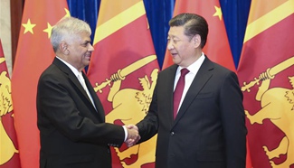 Chinese president meets Sri Lankan PM in Beijing