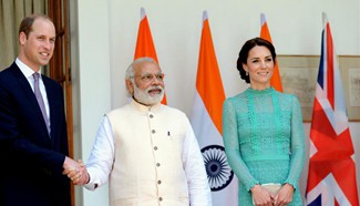 Indian PM hosts lunch for British Prince William, Kate Middleton