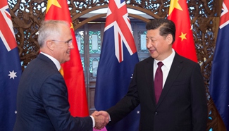 Xi meets Australian PM, vowing for closer ties