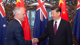 Xi meets Australian PM, vowing for closer ties