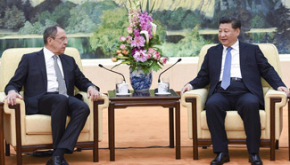 President Xi meets with Russian FM in Beijing