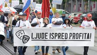 Labor Day protest held against Croatia's health, pension reform