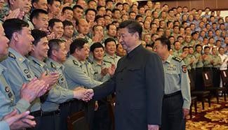 Xi inspects troops in NE province
