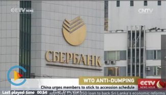 China urges WTO members to stick to accession schedule