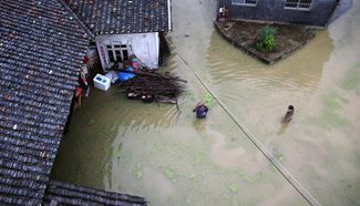 Many parts of China's Chongqing hit by heavy rainfall