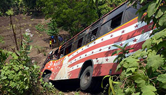 At least 17 killed, 40 injured in India's bus accident