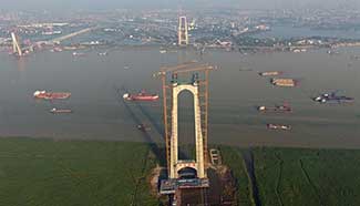 Dongting Lake Bridge expected to be put into operation in 2017