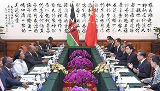 Chinese FM holds talks with Kenya's senior official