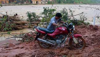 Three missing in SW China floods