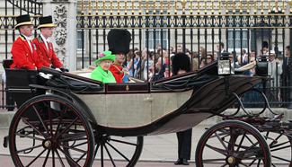 Queen's Birthday Parade "Trooping the Color" held in London