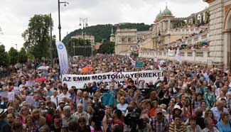 Protest demanding for changes in education system held in Hungary