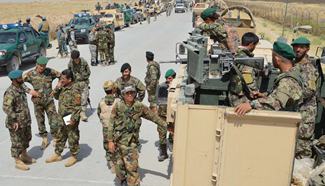 Afghan security force take part in military operation