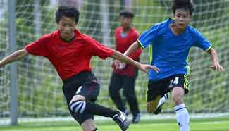 Local juvenile football league held in C China