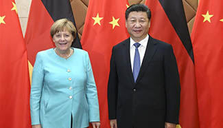 President Xi meets with Merkel in Beijing