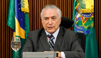 Brazilian acting president vows to limit public spending growth