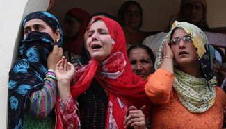 Funeral for militant Mohammad Altaf Mir held in Indian-controlled Kashmir