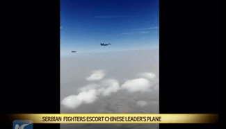 Serbian fighters escort Chinese leader's plane