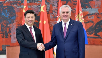 Chinese president holds talks with Serbian president in Belgrade