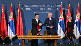 China Serbia sign more than 20 deals