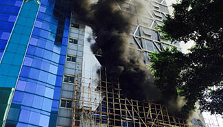 Fire broke out at hotel under construction in HK