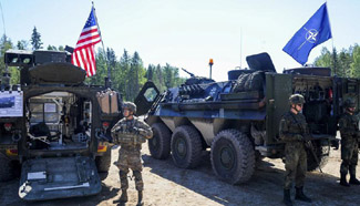 Saber Strike military exercise held in Tapa, Estonia