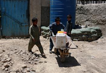 Daily life of displaced people in Kabul, Afghanistan