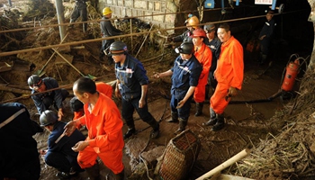 Rescue work underway for coal mine flooding in SW China