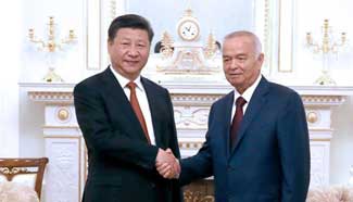 Chinese president holds talks with Uzbek counterpart in Tashkent