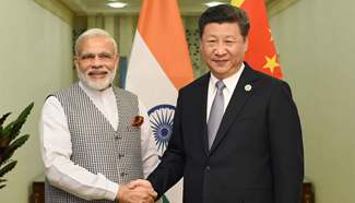 President Xi meets India's PM Narendra Modi
