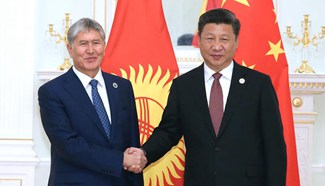 Chinese president meets with Kyrgyz counterpart in Tashkent