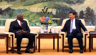 President Xi meets Cuban envoy