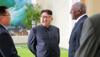 DPRK top leader says to strengthen cooperation with Cuba