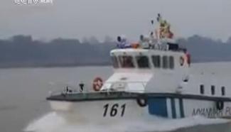 Multinational police forces guard Mekong waterway security