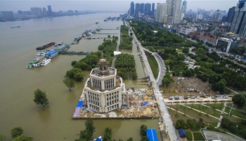 Water level at Hankou section of Yangtze River to hit warning line